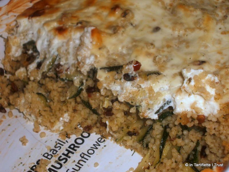 Gratin de céréales méditerranéennes au chèvre & courgettes