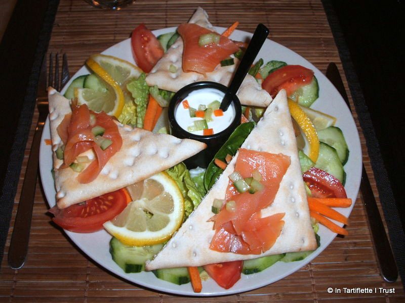 salade toast saumon