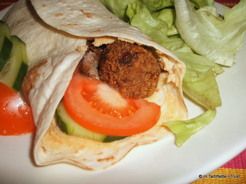 wraps boulettes houmous