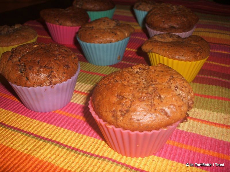 Muffins aux trois chocolats