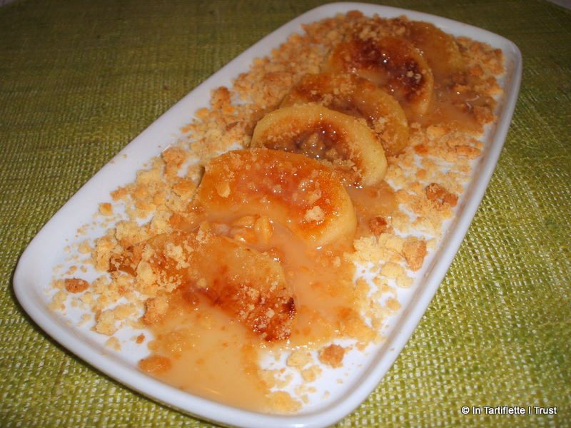 pommes caramel crumble