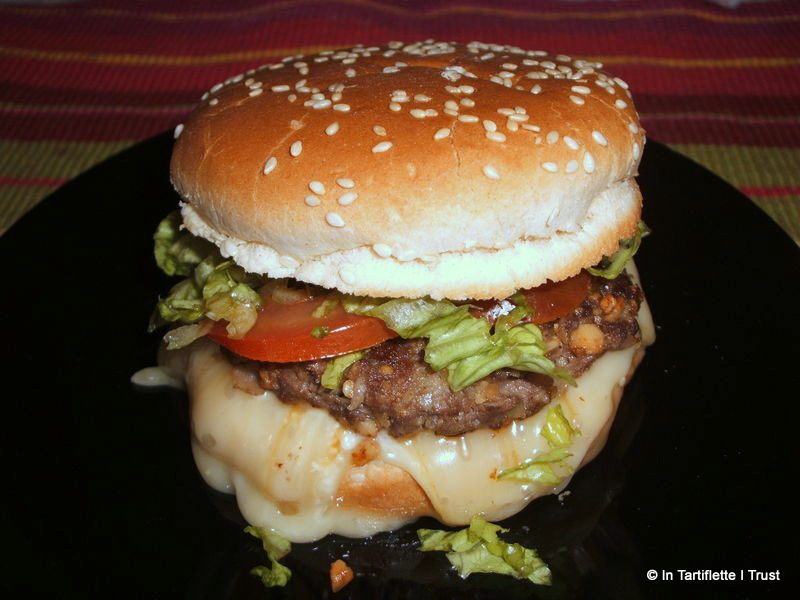 Burger de boeuf au livarot et au miel