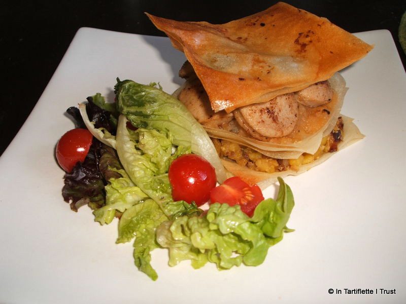 mille feuille boudin pommes