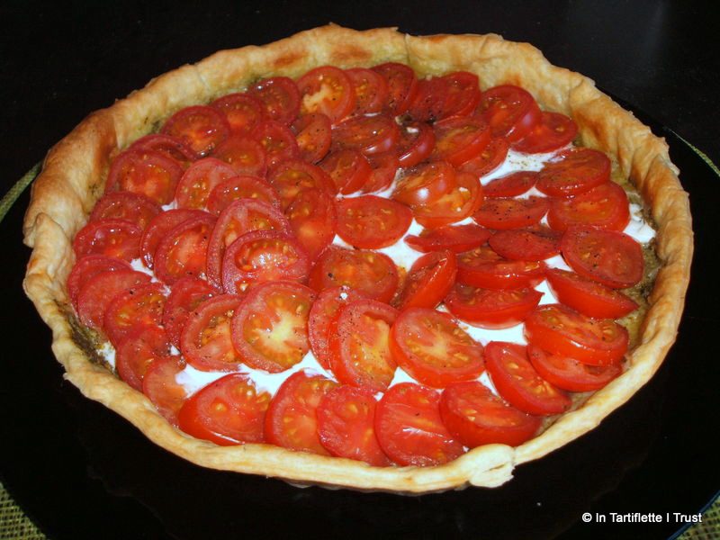 tarte fine tomate pesto mascarpone