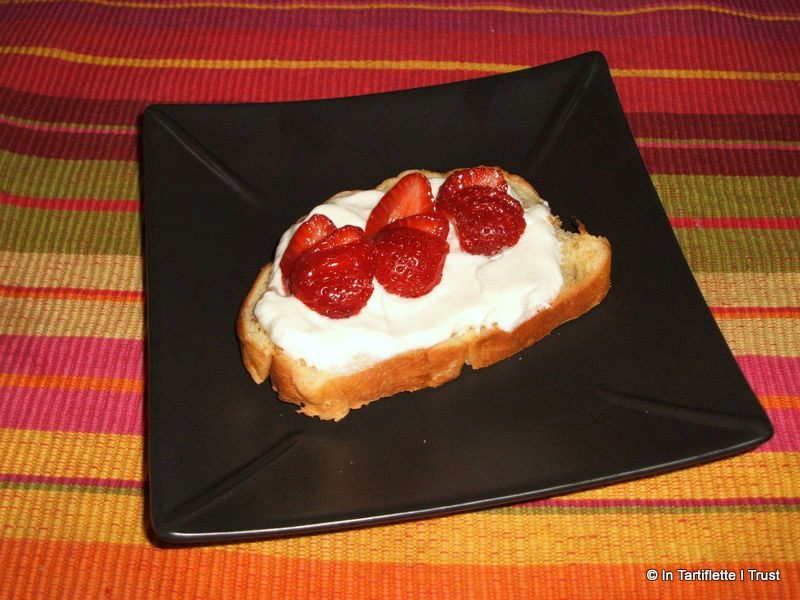 toast brioche fraise