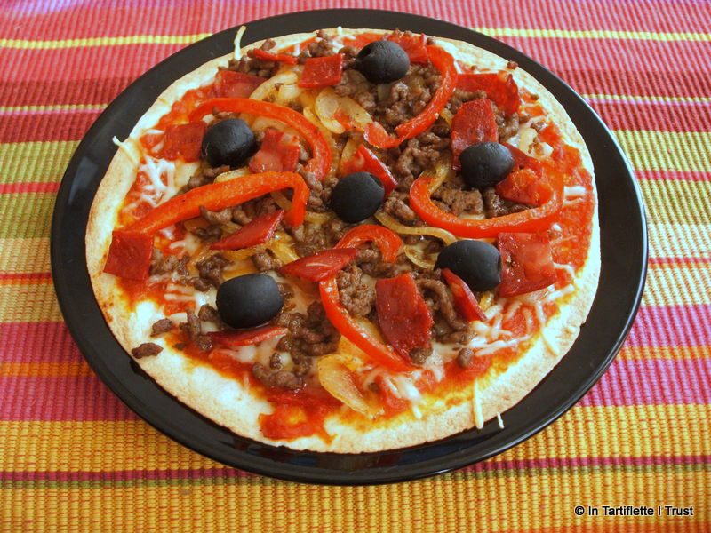 pizza wraps boeuf chorizo