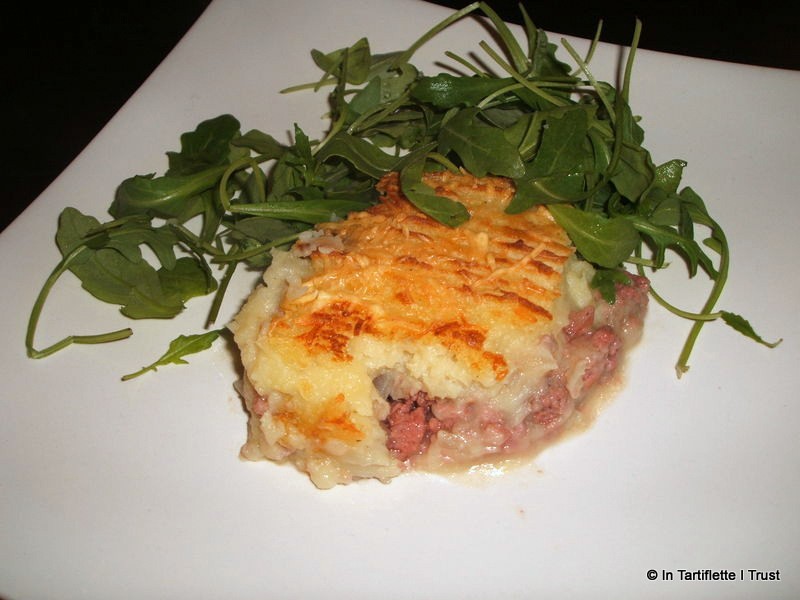 parmentier saucisse fumée boeuf