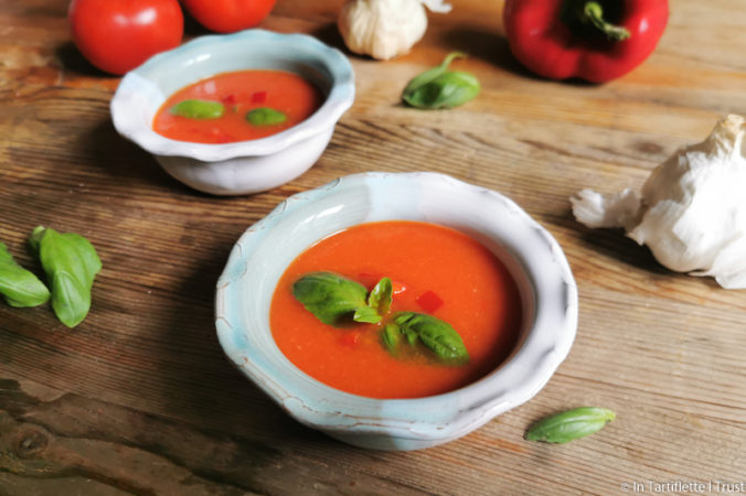 gaspacho tomates poivron