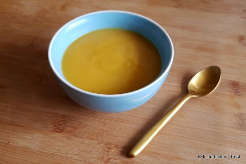 Velouté de butternut curry et piment