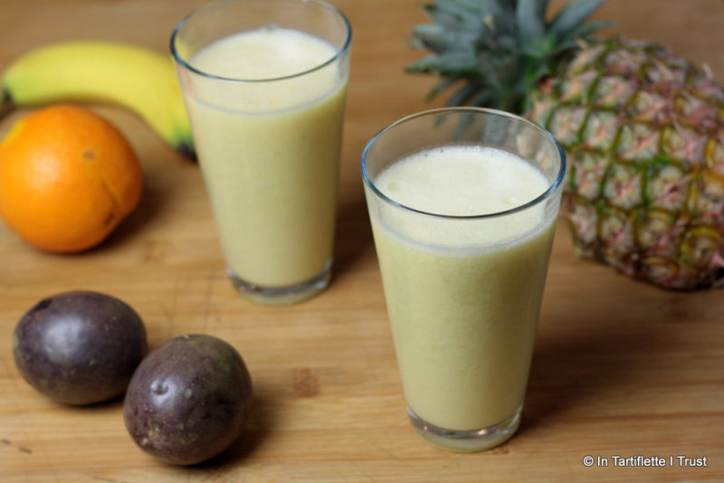 smoothie ananas passion lait de coco