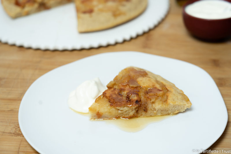 gâteau aux pommes à la poêle