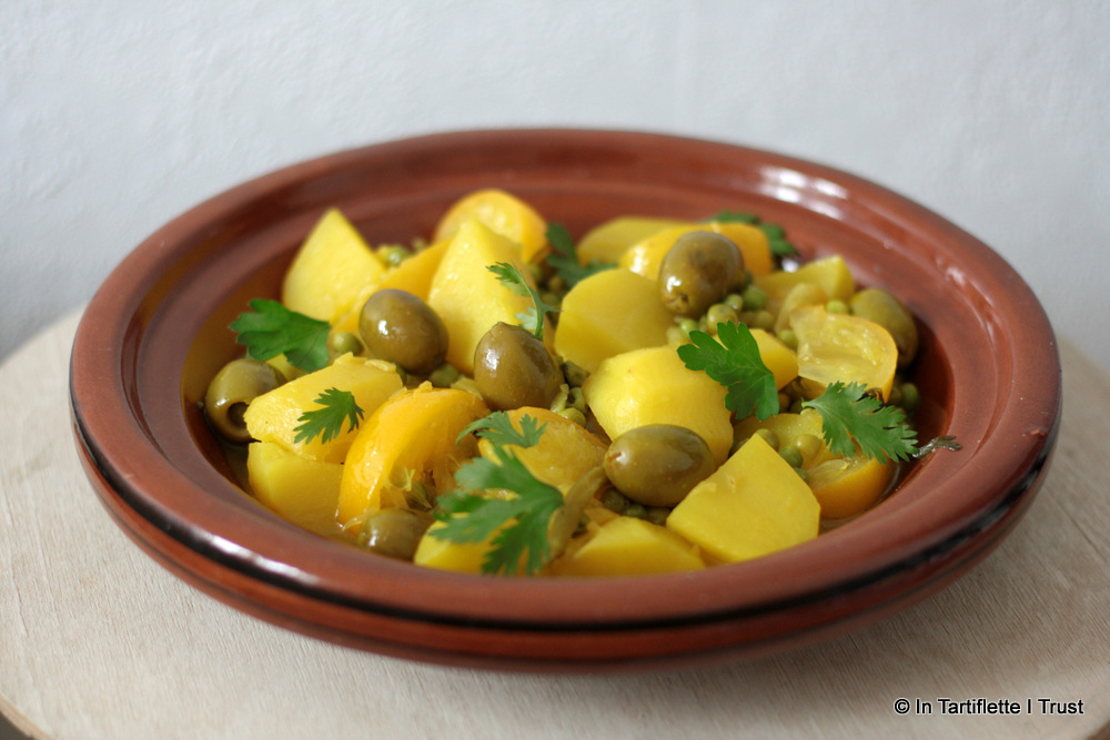 Tajine Petit Pois Pomme De Terre Moroccan Clay Tagine Pot – From Spain – Ceramics And Gifts Made In 30 Tajine de pommes de terre, petits pois, olives & citron confit - In